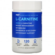 RSP Nutrition, Л-карнитин, 120 капсул  500mg