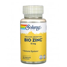 Bio Zinc Solary, 15 мг, 100 растительных капсул