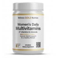 Women's Daily Multivitamins 60 табл. Wellness Gold nutrition 