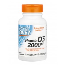 Vitamin D3, 50 mcg (2,000 IU), 180 Softgels